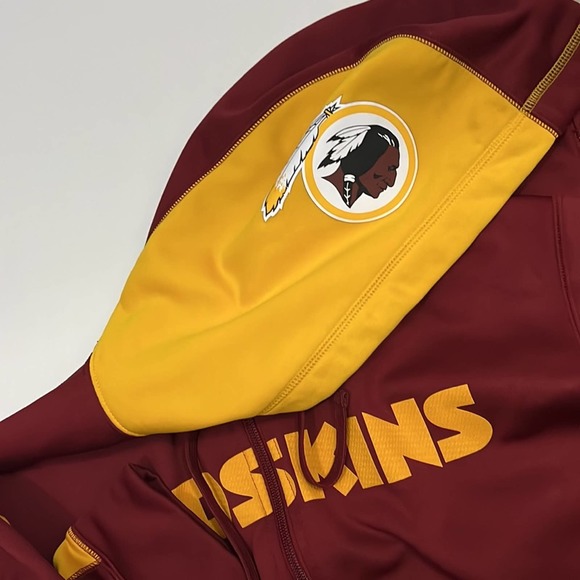 Washington redskins fleece therma-fit sweater zip up size medium - Picture 6 of 9